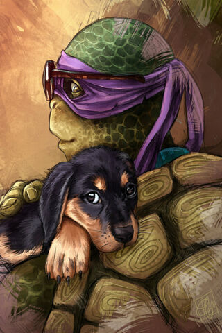 Turtle Power and Puppy Love! 🐢❤️🐾
