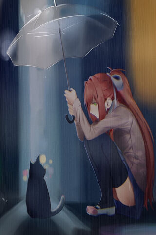 Rainy Night Companionship 🌧️🐾