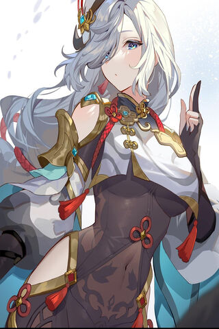 Shenhe: The Frosty Guardian of Liyue ❄️✨