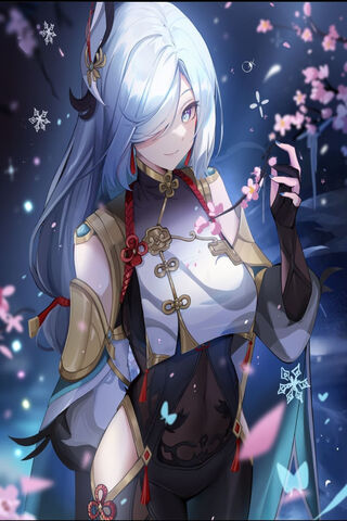 Shenhe: The Frosty Blossom Guardian 🌸❄️