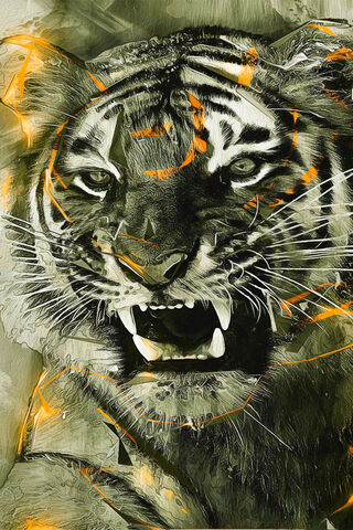 Fierce Majesty of the Jungle 🐅🔥