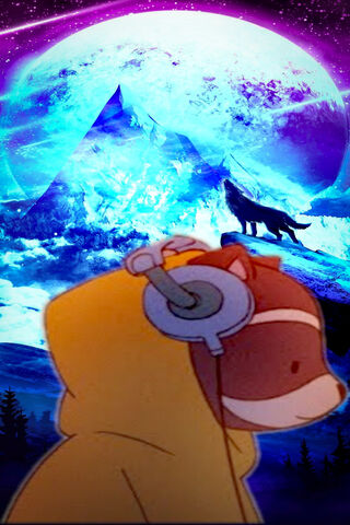 Chill Vibes with the Anime Wolf 🌌🐺