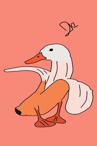 Duck Banana Drawing