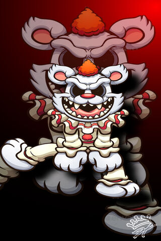 Creepy Carnival: The Evil Clown Bear Unleashed! 🎪🐻