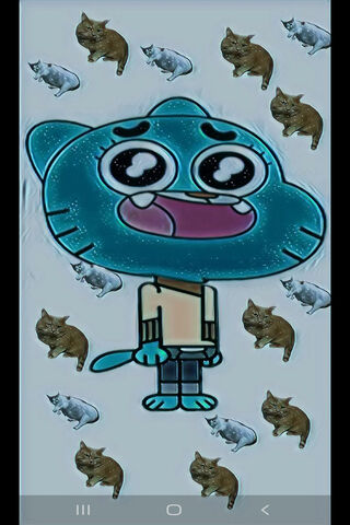 Adorable Gumball and Feline Friends! 🐾💙