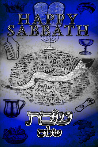 Happy Sabbath Blue