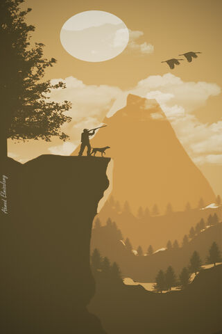 Chasing Shadows: A Hunter's Dawn 🌄🐾