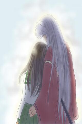 Eternal Bond: InuYasha and Kagome's Embrace