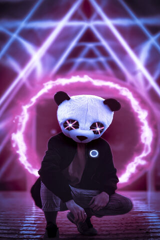 Panda Neon Lights