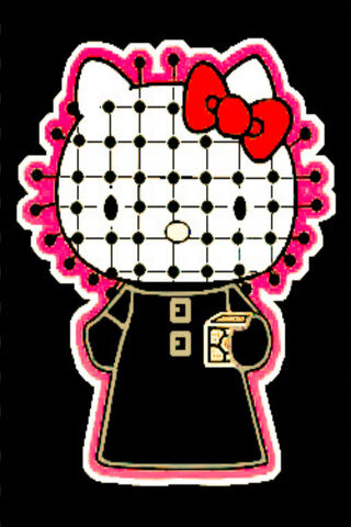 Pinhead Hello Kitty: A Spooky Twist on a Classic Icon! 🎀👻