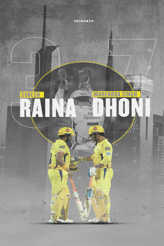 Champions of the Game: Raina & Dhoni Unite! 🏏✨