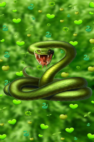 Emerald Serpent: A Slithering Surprise! 🐍🍏