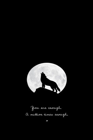 Embracing Inner Strength 🌕🐺