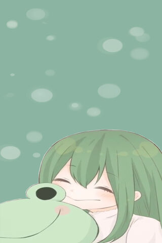 Tsu Frog's Cozy Embrace 🐸💚