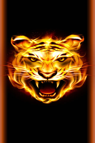 Fiery Majesty: The Roaring Tiger 🔥🐅