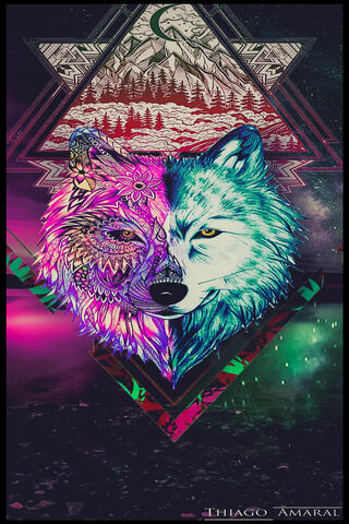 Harmony of the Wild: The Wolf Within 🌌🐺