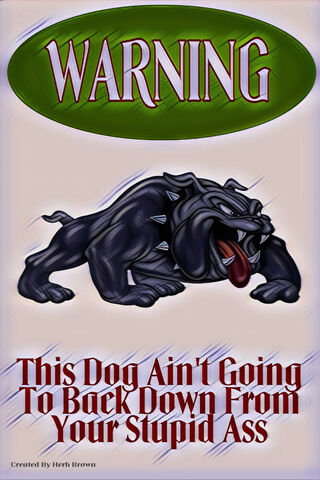 Beware of the Bold Pup! 🐾⚠️