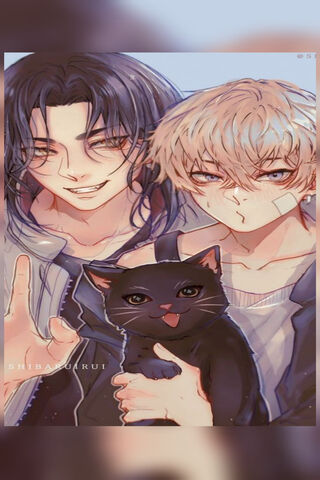 Baji & Chifuyu: A Purr-fect Bond! 🐾❤️