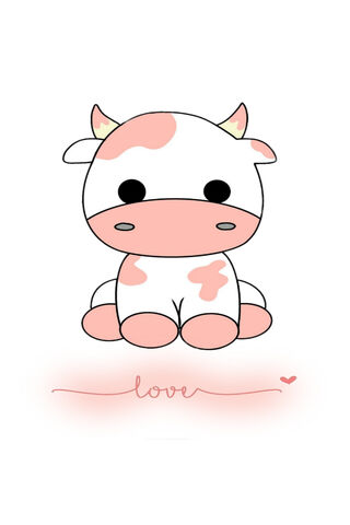 Moo-velous Love: A Cute Cow Companion 🐄❤️