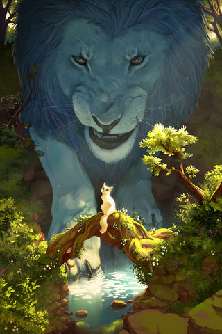 Karma's Guardian: The Balance of Nature 🌿🦁