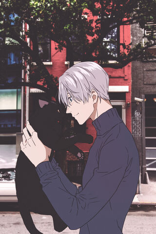 Victor and His Feline Friend: A Moment of Joy 🐾✨