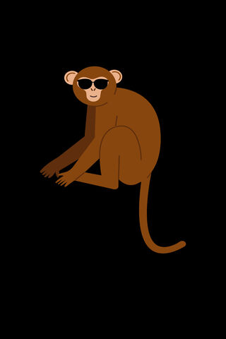 Chillin' with the Stylish Monkey 🐒😎