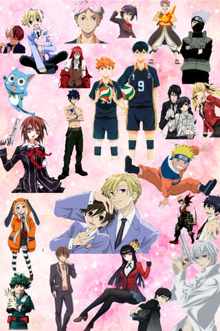 Anime Wonderland: A Colorful Collage of Characters! 🎨✨