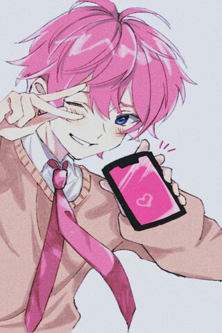 Charming Vibes: The Pink-Haired Cutie 💖