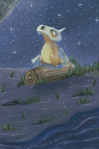 Cubone's Moonlit Vigil 🌙