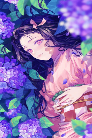 Blossoms of Resilience: Nezuko's Serenity 🌸✨