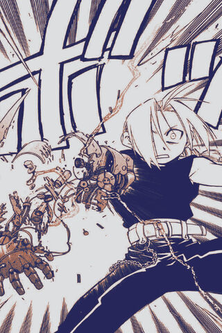 The Alchemist's Resolve: Edward Elric in Action! ⚔️ Wallpaper ...