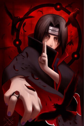 The Silent Shadow: Itachi Uchiha Unleashed 🦅🔴