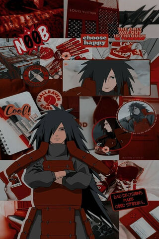 Crimson Vibes: Madara's Aesthetic Journey ❤️🖤