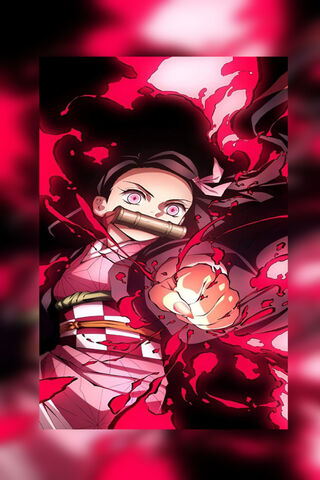 Nezuko's Fiery Spirit Unleashed! 🔥