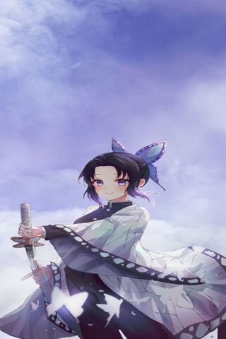 Shinobu Kocho: The Insect Hashira in the Sky 🦋✨