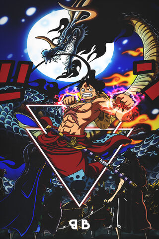Luffy's Epic Showdown Under the Moon 🌙⚔️