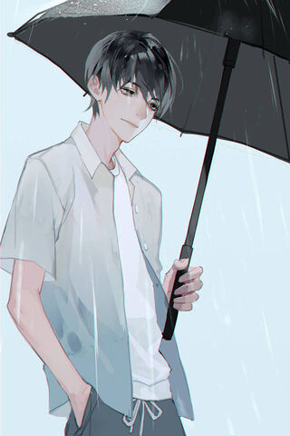 Chico Con Sombrilla: A Rainy Day Reflection