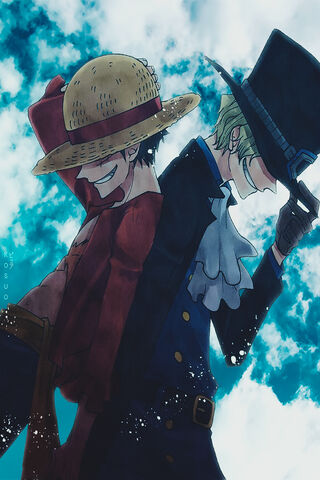 Brothers in Adventure: Luffy & Sabo Unite! 🌊👒