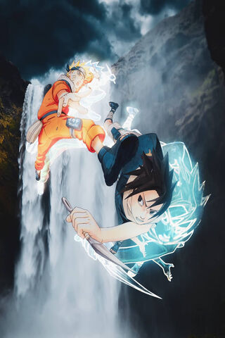 Epic Showdown: Naruto vs. Sasuke 🌊⚔️