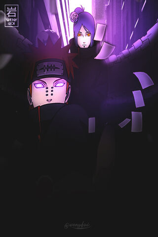 Shadows of the Akatsuki: Pain and Konan Unite 🌌