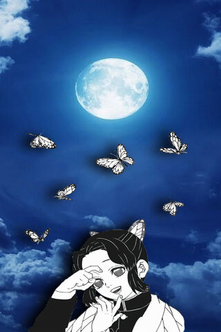 Moonlit Whispers of Shinobu Kocho 🌙🦋