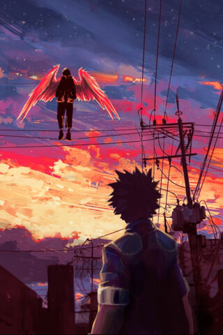 Dabi and Hawks: A Clash of Flames and Feathers 🔥🕊️