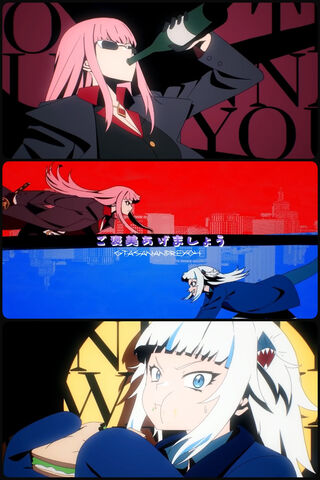 Gawr Gura's Epic Adventure in the City 🌆🎤