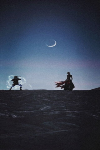 Epic Showdown Under the Moonlight 🌙⚔️