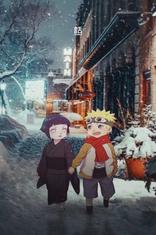 Winter Walk: Naruto and Hinata's Heartwarming Moment ❄️❤️