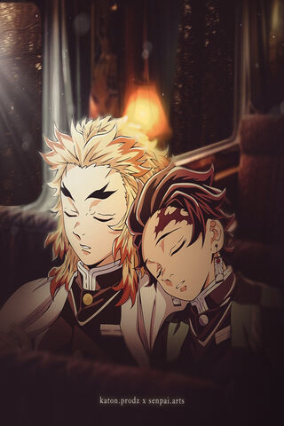 Dreaming Warriors: Tanjiro & Rengoku's Bond 🌙✨