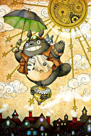 Totoro's Whimsical Adventure ☂️✨
