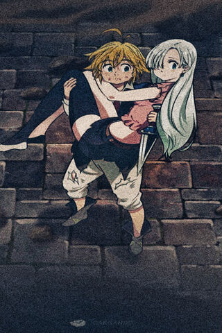 A Hero's Embrace: Meliodas and Eli's Bond