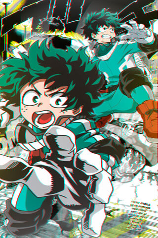 Deku's Heroic Leap! 🌟