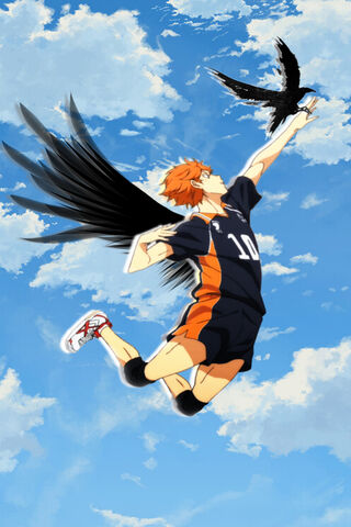 Soaring Dreams: Hinata Shoyo Takes Flight! 🏐✨
